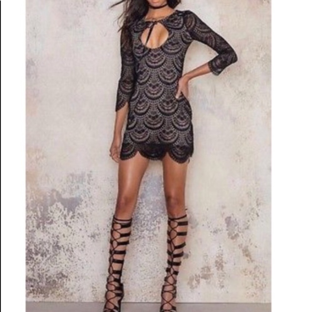 NWT For Love & Lemons Rosalita mini dress